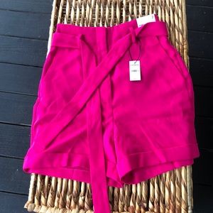 Express high waist hot pink shorts